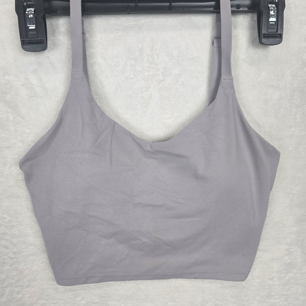 Athleta Size XXS Athletic Crop Top Shelf‎ Bra Light Gray